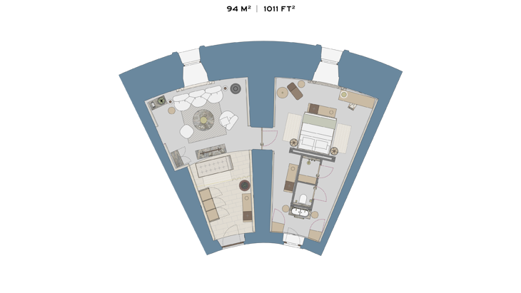 Mamula Island Hotel Kotor Bay Montenegro Sky Room Type 4 (1)