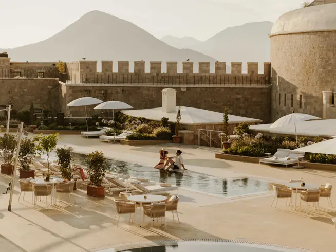 Pool Deck Mamula Island Boka Bay Montenegro 05