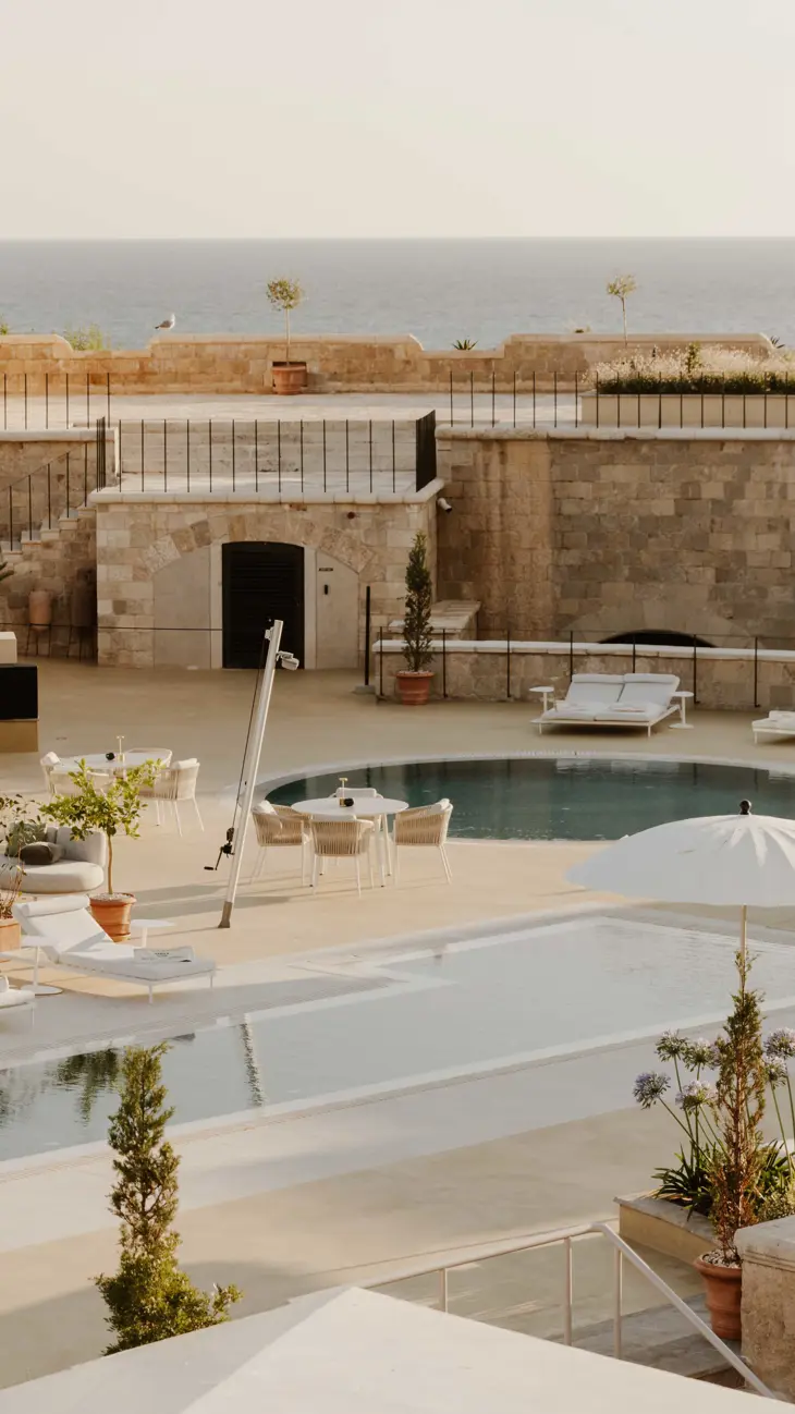 Pool Deck Mamula Island Boka Bay Montenegro 03