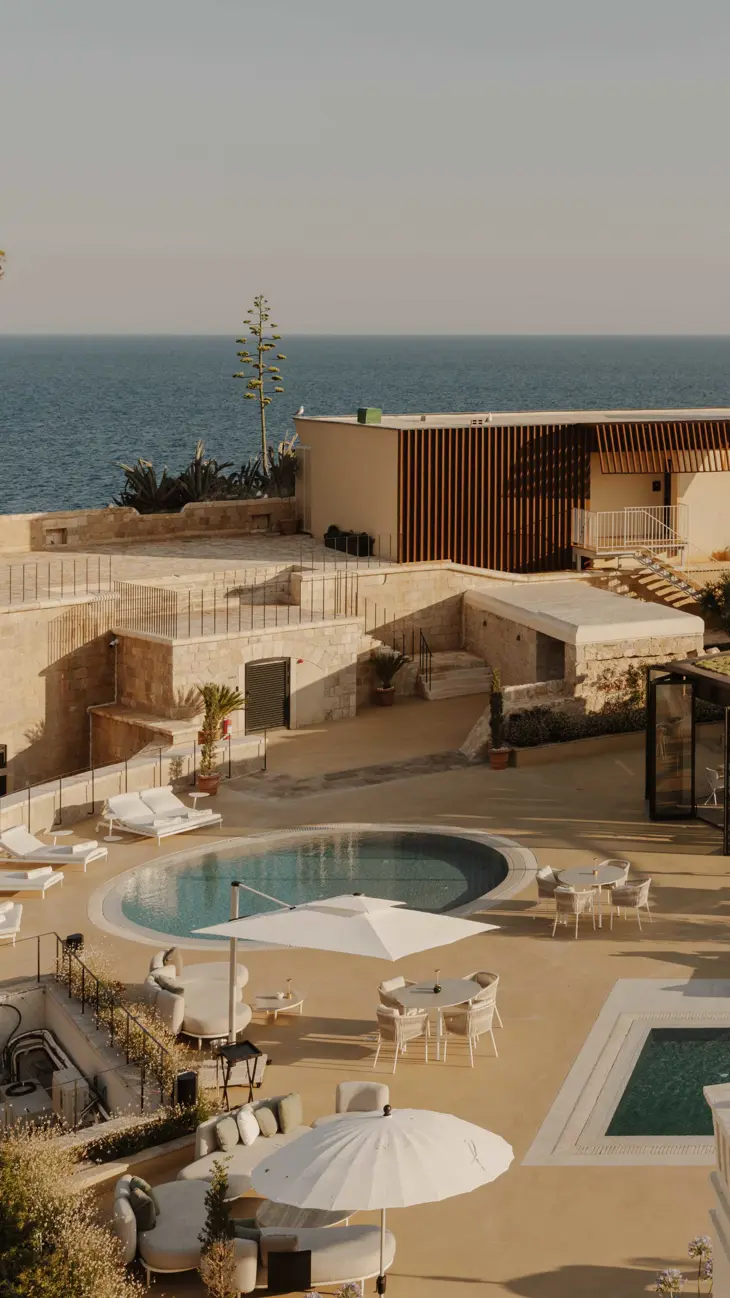 Pool Deck Mamula Island Boka Bay Montenegro 06