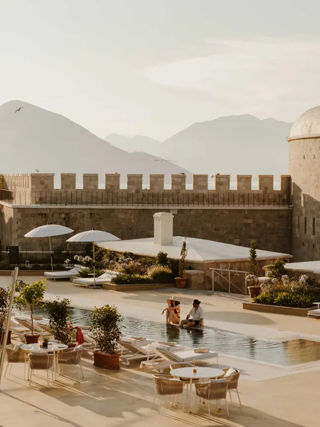 Pool Deck Mamula Island Boka Bay Montenegro 04
